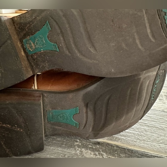 Arait Teal Boots. Size 9B. Worn only a couple of times.Still need breaking in. - Picture 4 of 5